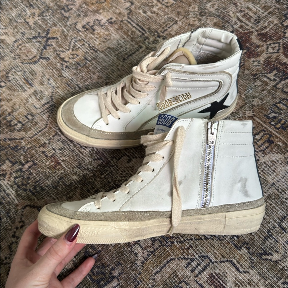 Golden Goose Slide High Top Sneakers - Picture 2 of 7